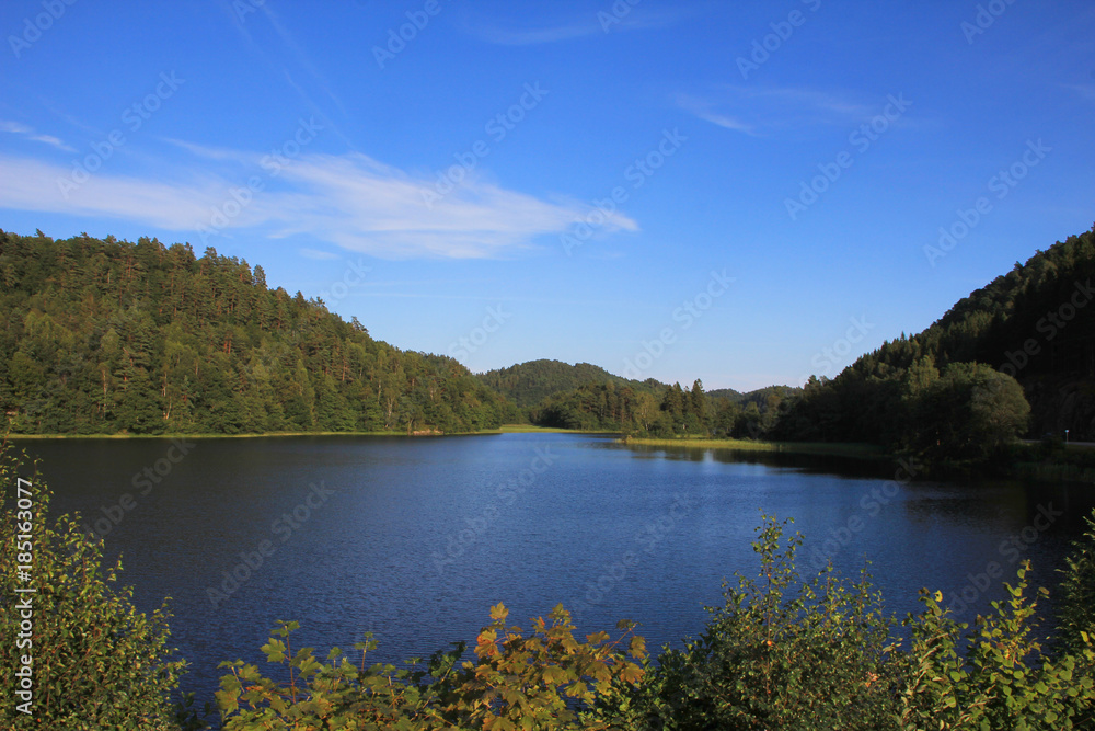Obraz premium see, wasser, himmel, landschaft, natur, fluss, Norwegen