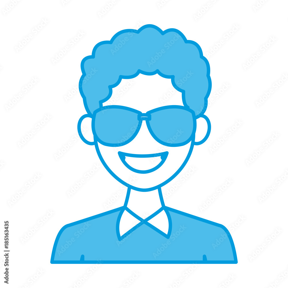 Young man with elegant clothes and sunglasses Young man with elegant clothes and sunglasses