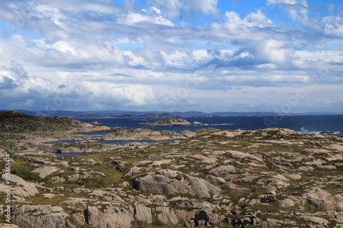 landschaft, berg, fels, himmel, natur, blau, Norwegen