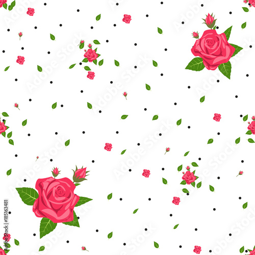 Cute Floral pattern in the small flower. 