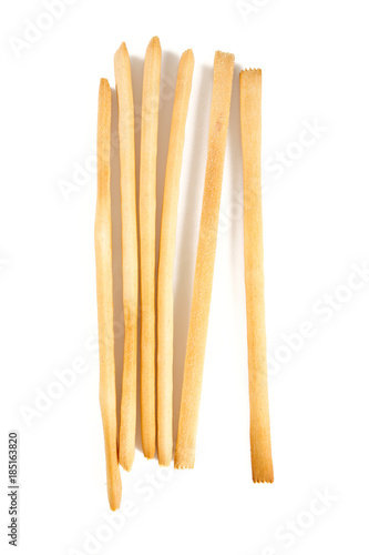 bread sticks isolated on white