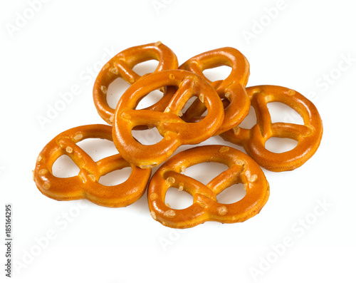 pretzels isolated on white background