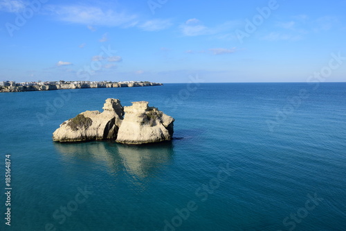 Coastline in Torre dell'Orso near Otranto in Salento, Apulia region, Italy