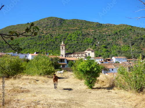 Linares de la Sierra, pueblo de Huelva, Andalucía (España) situado en la parte oriental de la Comarca de la Sierra de Huelva photo