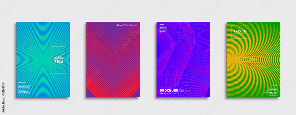 Vector cover designs. Future Poster template. Smartphone modern background set.