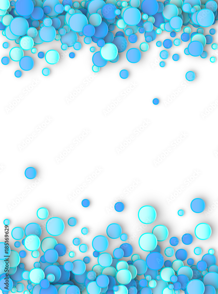 Blue carnaval confetti background