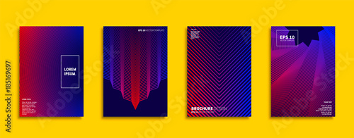 Vector cover designs. Future Poster template. Smartphone modern background set.