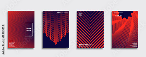 Obraz na płótnie Vector cover designs. Future Poster template. Smartphone modern background set. w salonie