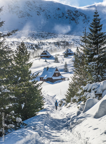 Fototapeta Naklejka Na Ścianę i Meble -  Hala Gąsienicowa - Tatry podczas halnego