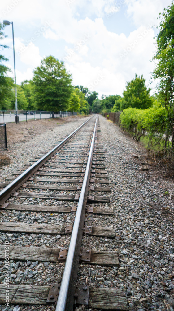 Fototapeta premium train tracks to somewhere