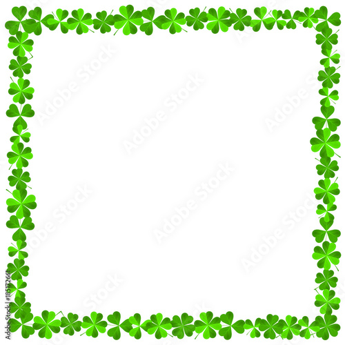 St. Patrick's Day - frame made out of clover