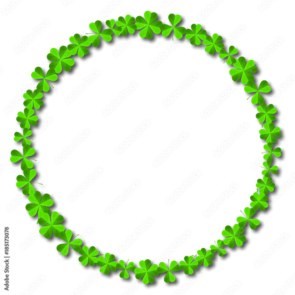 St. Patrick's Day - frame made out of clover