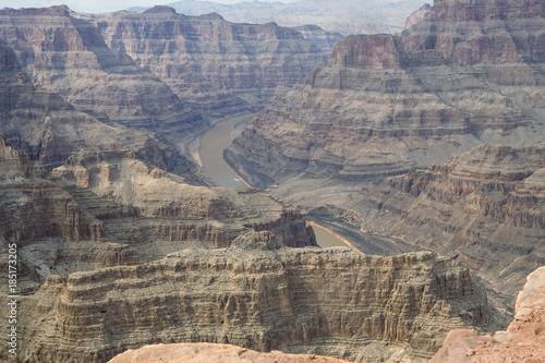 The Mighty Colorado flows the Canyon in Arizona