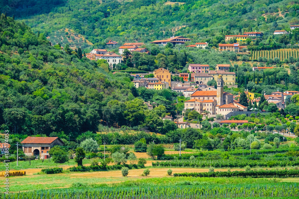 country landscape of North Italia