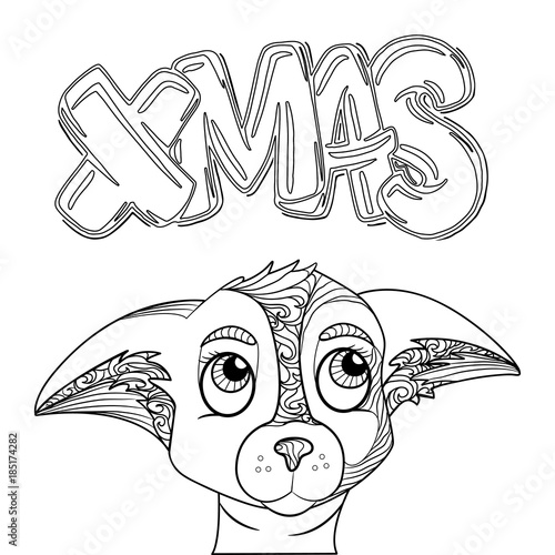 Christmas lettering. Christ...