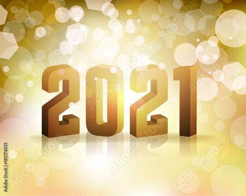 2021 New Year's Eve Concept Illustration