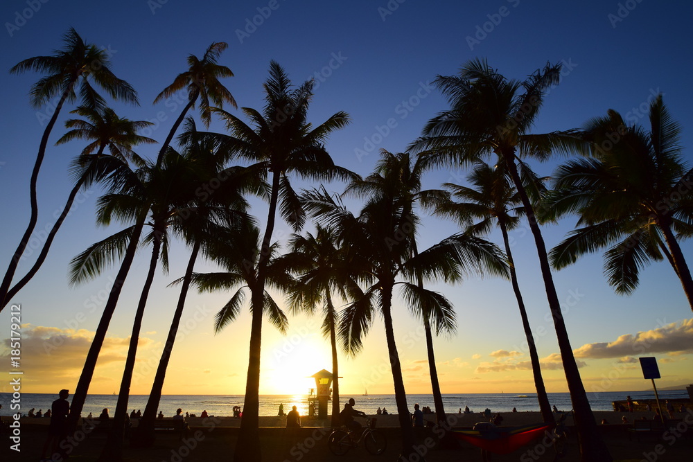 Obraz premium Hawaiian sunset