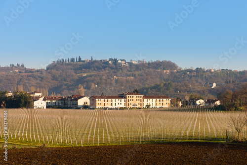 Beautiful countryside landscape in Altavilla Vicentina photo