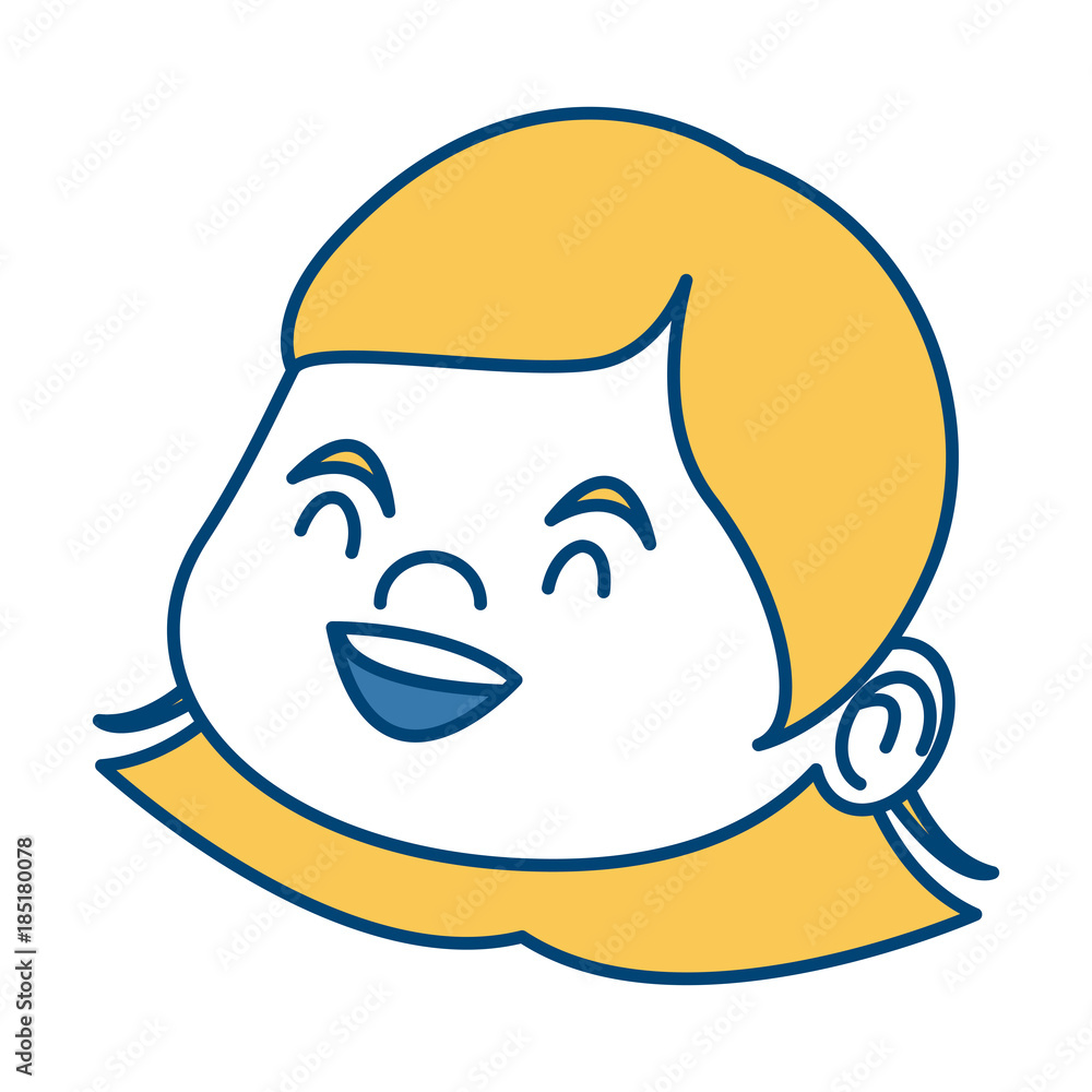 Beautiful girl face cartoon Beautiful girl face cartoon