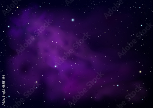 Star Field and Purple Cloud