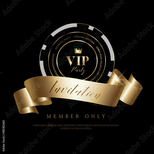 Luxury vip invitations and coupon backgrounds