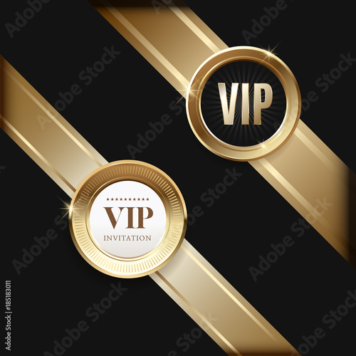 Luxury vip invitations and coupon backgrounds