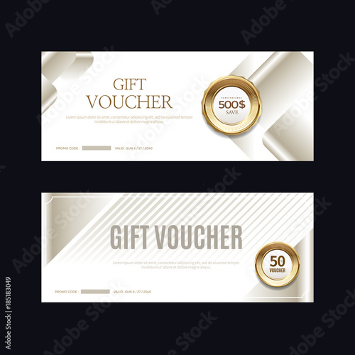 Luxury vip invitations and coupon backgrounds