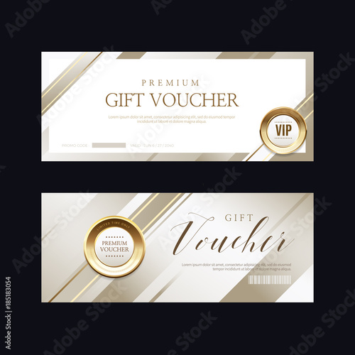 Luxury vip invitations and coupon backgrounds
