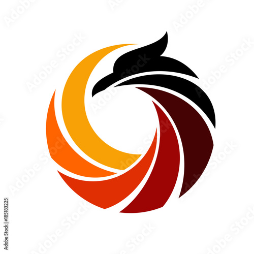 luxury phoenix logo template