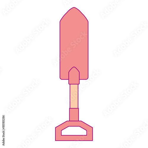 gardening shovel isolated icon vector illustration design