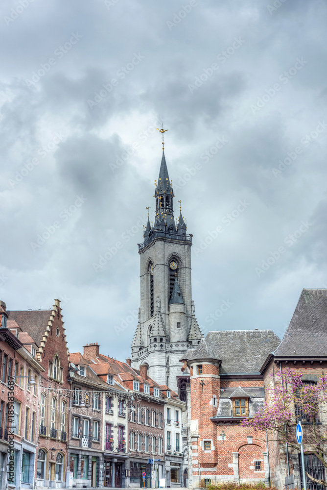 Obraz premium The belfry (French: beffroi) of Tournai, Belgium