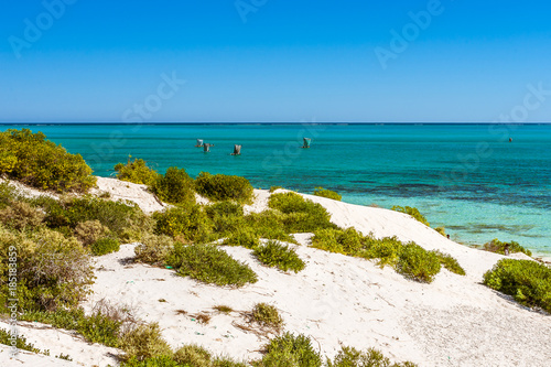 Fishing boats in the lagoon