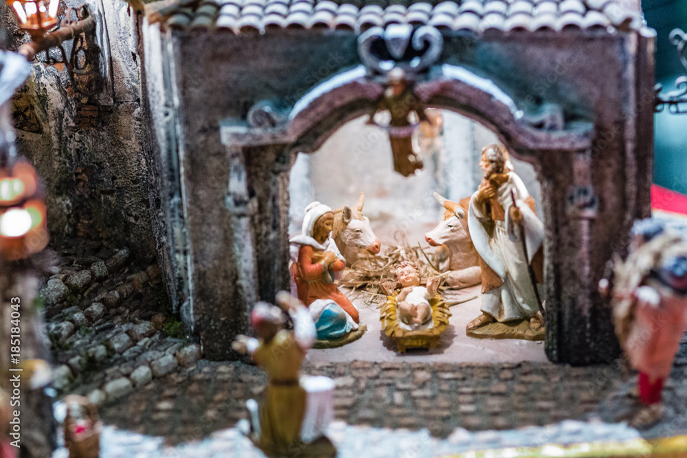 Obraz premium Christmas Nativity Scene