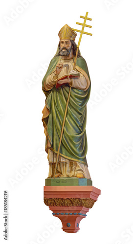 Saint Ambrose statue isolated photo