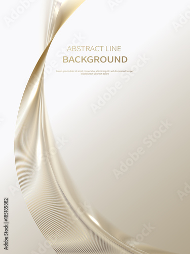 Abstract background of luxury gold lines