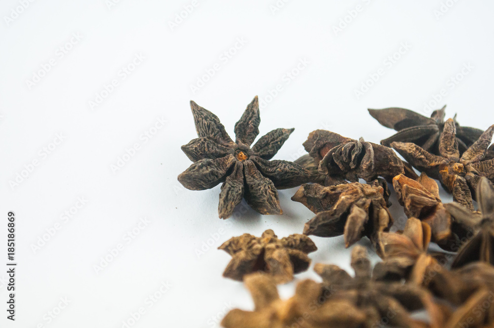 star anise isolated on white background star anise isolated on white background