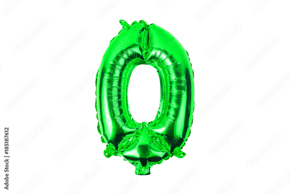 numerals from balloons on a white background numerals from balloons on a white background