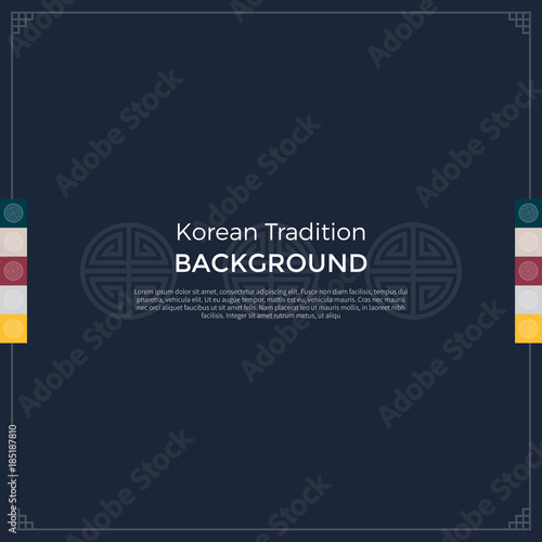 Korean traditional pattern background banner