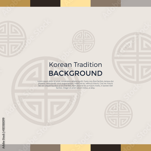 Korean traditional pattern background banner