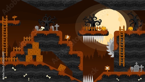 Scary Graveyard Game World