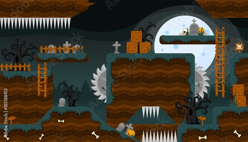 Scary Graveyard Game World