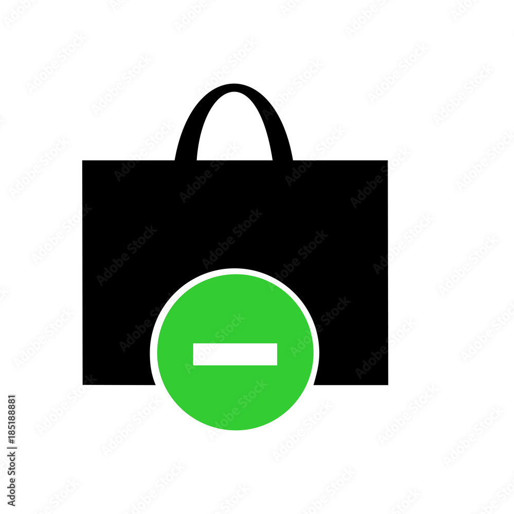 Shopping bag icon. Vector Illustration Shopping bag icon. Vector Illustration