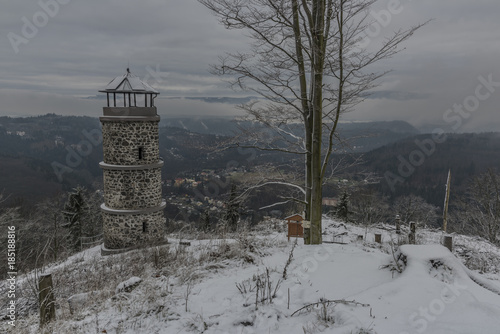 Bucina observation tower over Kyselka photo