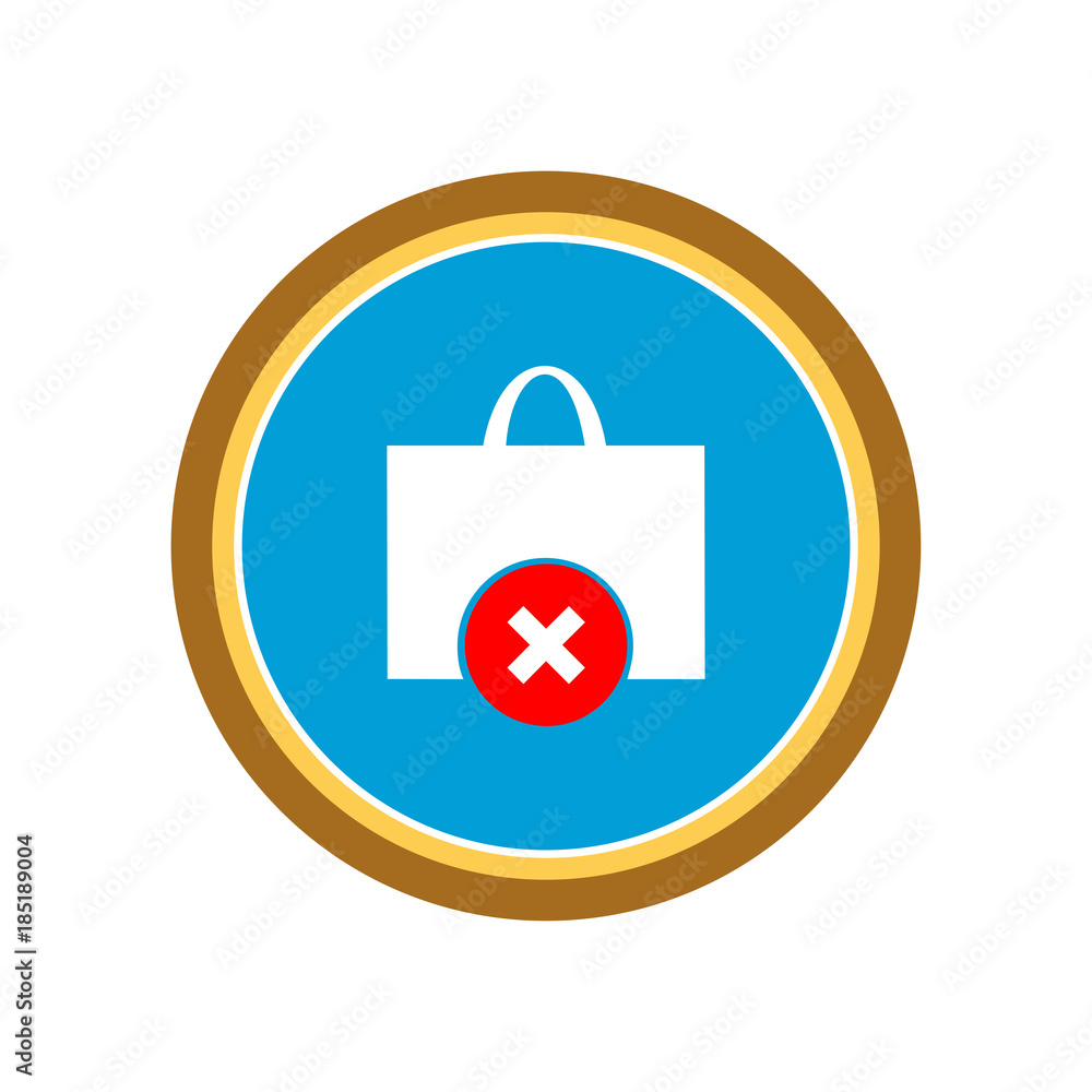 Shopping bag icon. Vector Illustration Shopping bag icon. Vector Illustration