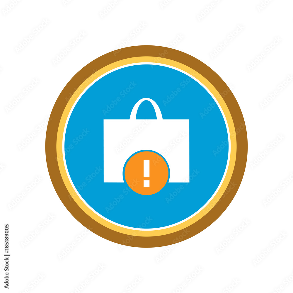 Shopping bag icon. Vector Illustration Shopping bag icon. Vector Illustration