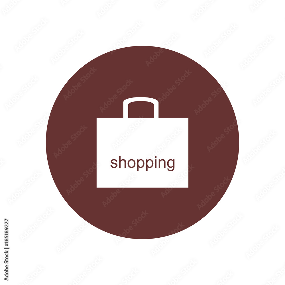 Shopping bag icon. Vector Illustration Shopping bag icon. Vector Illustration