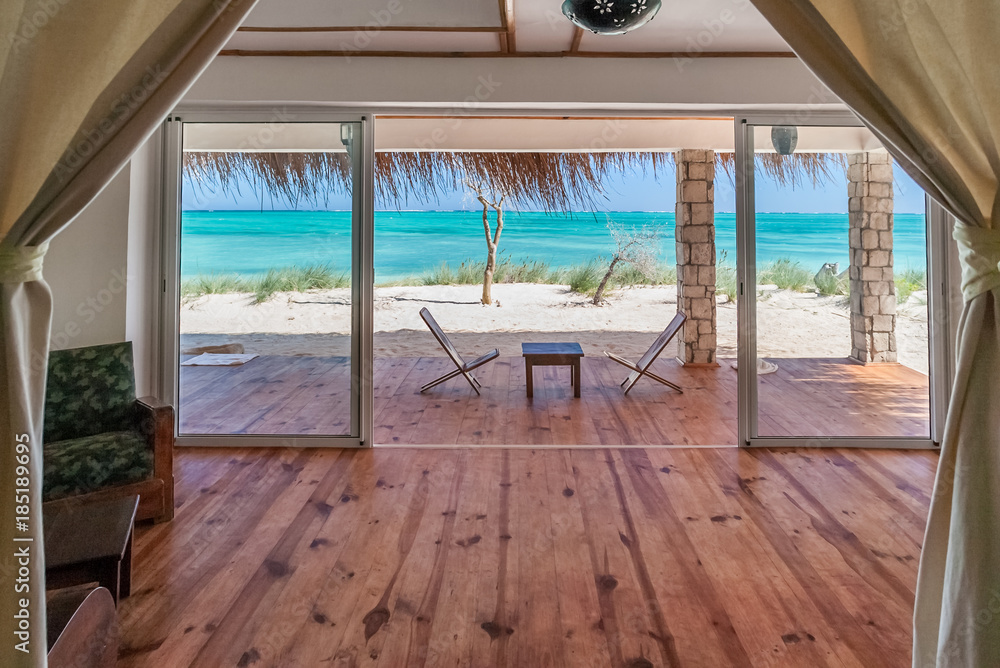 Fototapeta premium Terrace with sea view