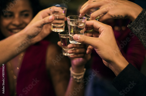 People celebrating in a party photo