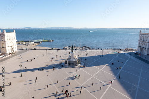 Praça do Comercio, Lisboa Portugal. Visão do alto. © Fabricio Rezende