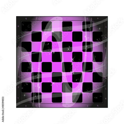 Marble black and colorful chess square. black and red checkers board